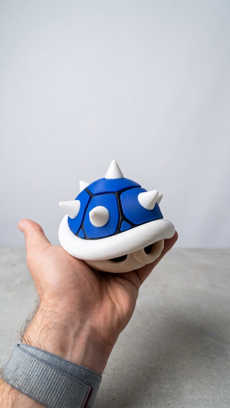 Caparazón azul Mario Kart impreso en 3D — DANREINA